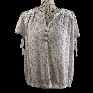 Vac women's large vintage boho style blouse